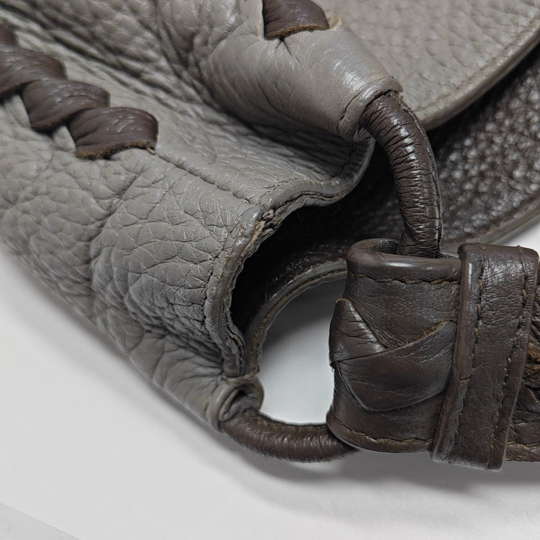 Calfskin Bucket Bag Gray