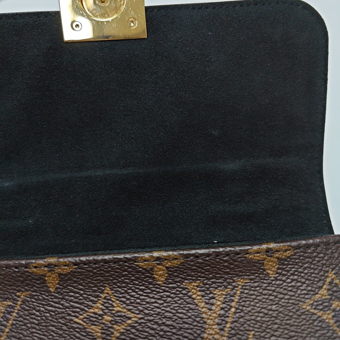 LOCKY BB Monogram Coated Canvas Brown
