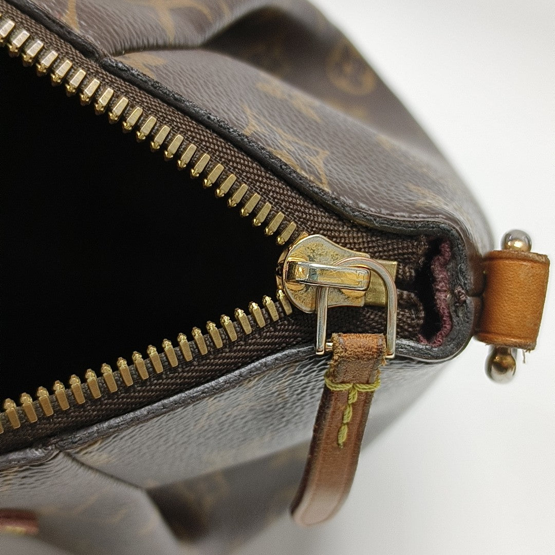 TURENNE Monogram Coated Canvas Brown