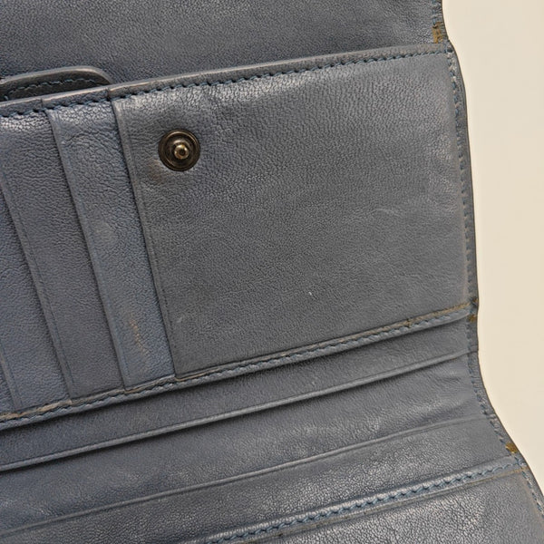Calfskin Wallet Blue
