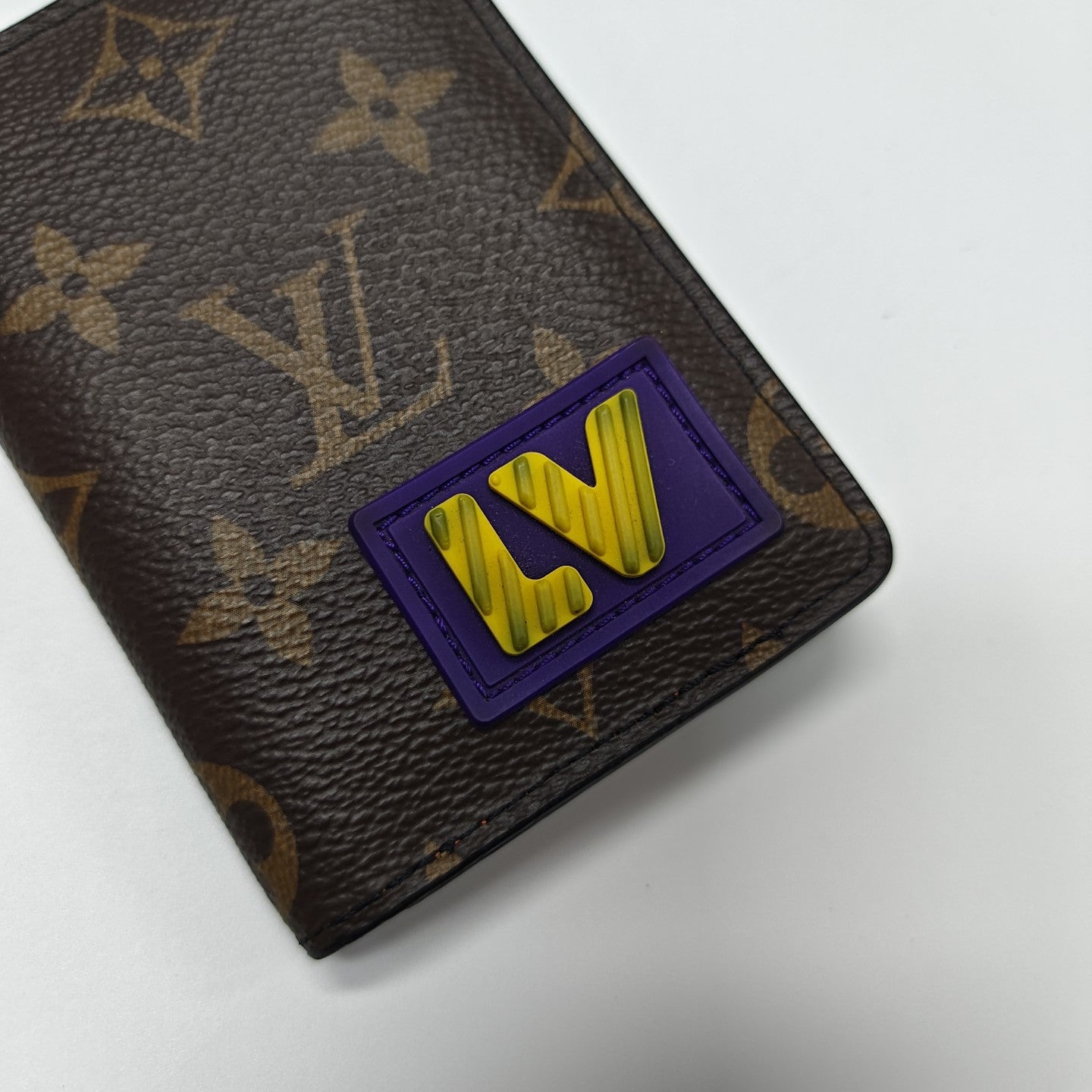 Monogram Coated Canvas Wallet Brown