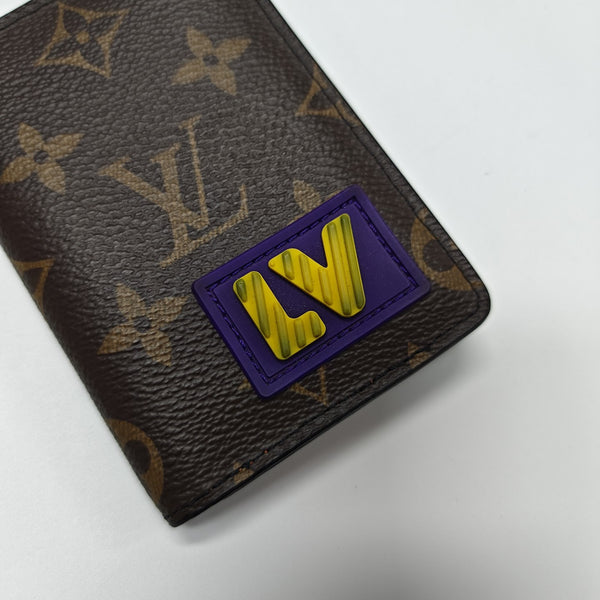 Monogram Coated Canvas Wallet Brown