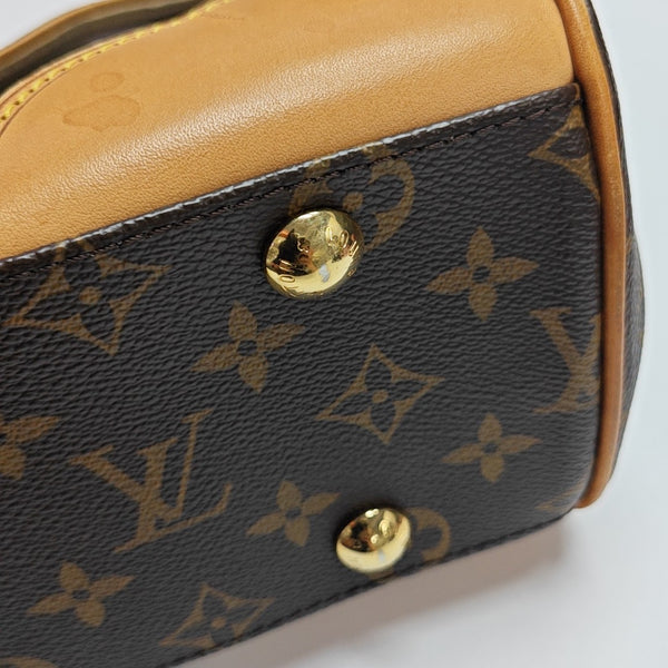 BEVERLY MM Monogram Coated Canvas Brown