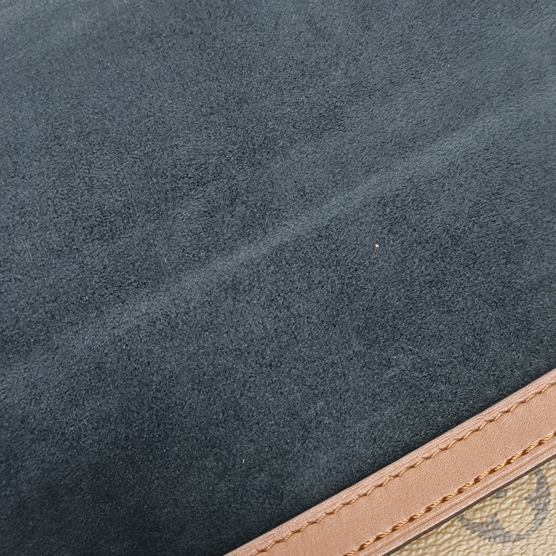 DAUPHINE MM Monogram Coated Canvas Brown