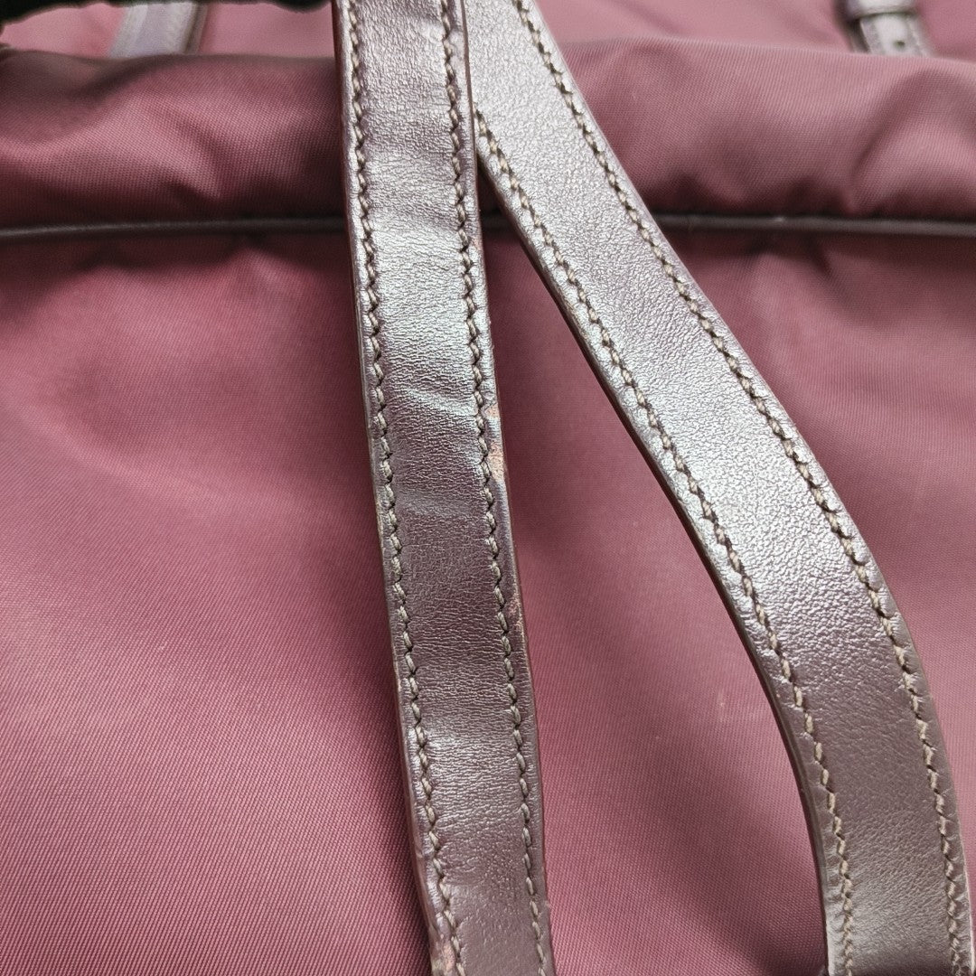 Nylon Tote Bag Red