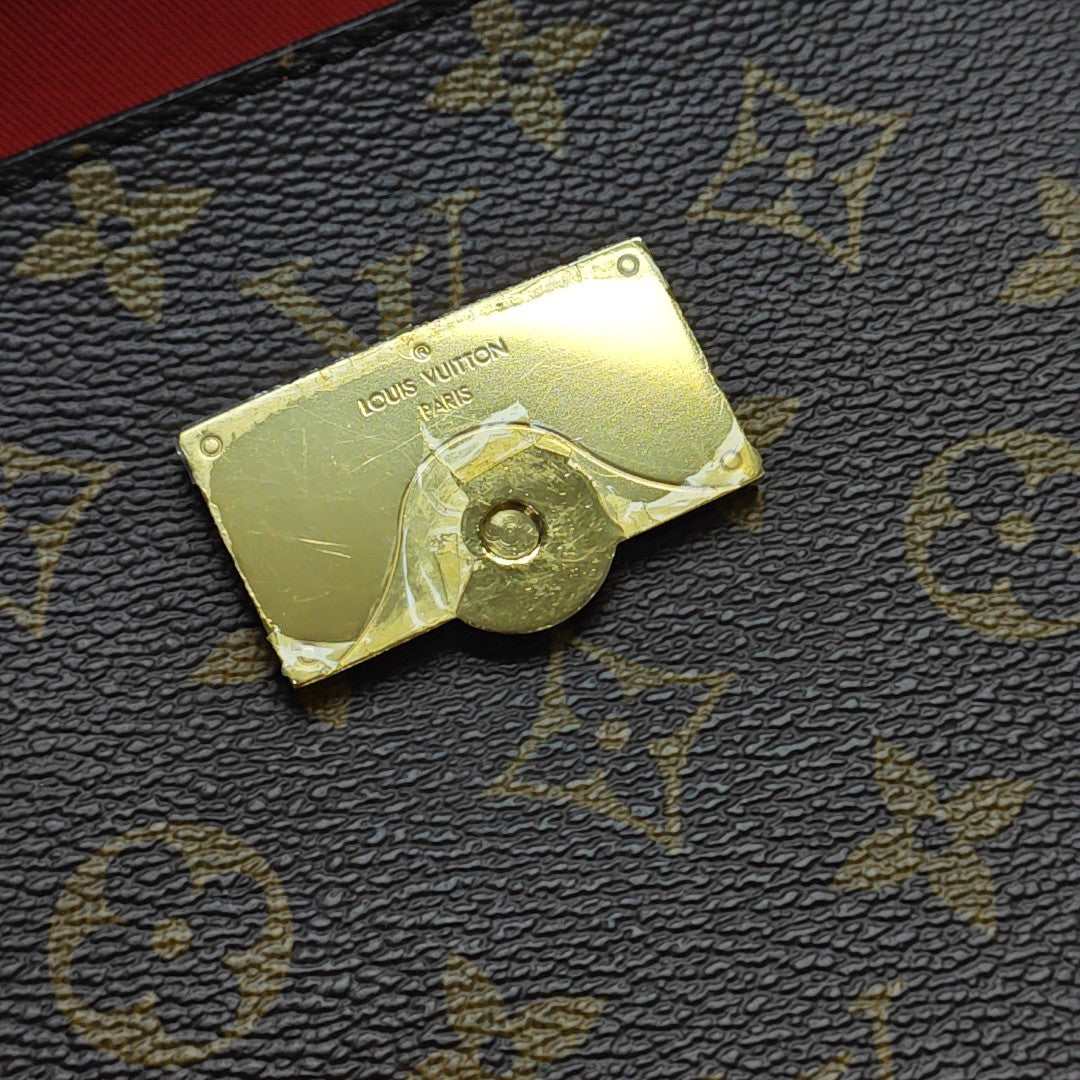 CLUNY Monogram Coated Canvas Brown