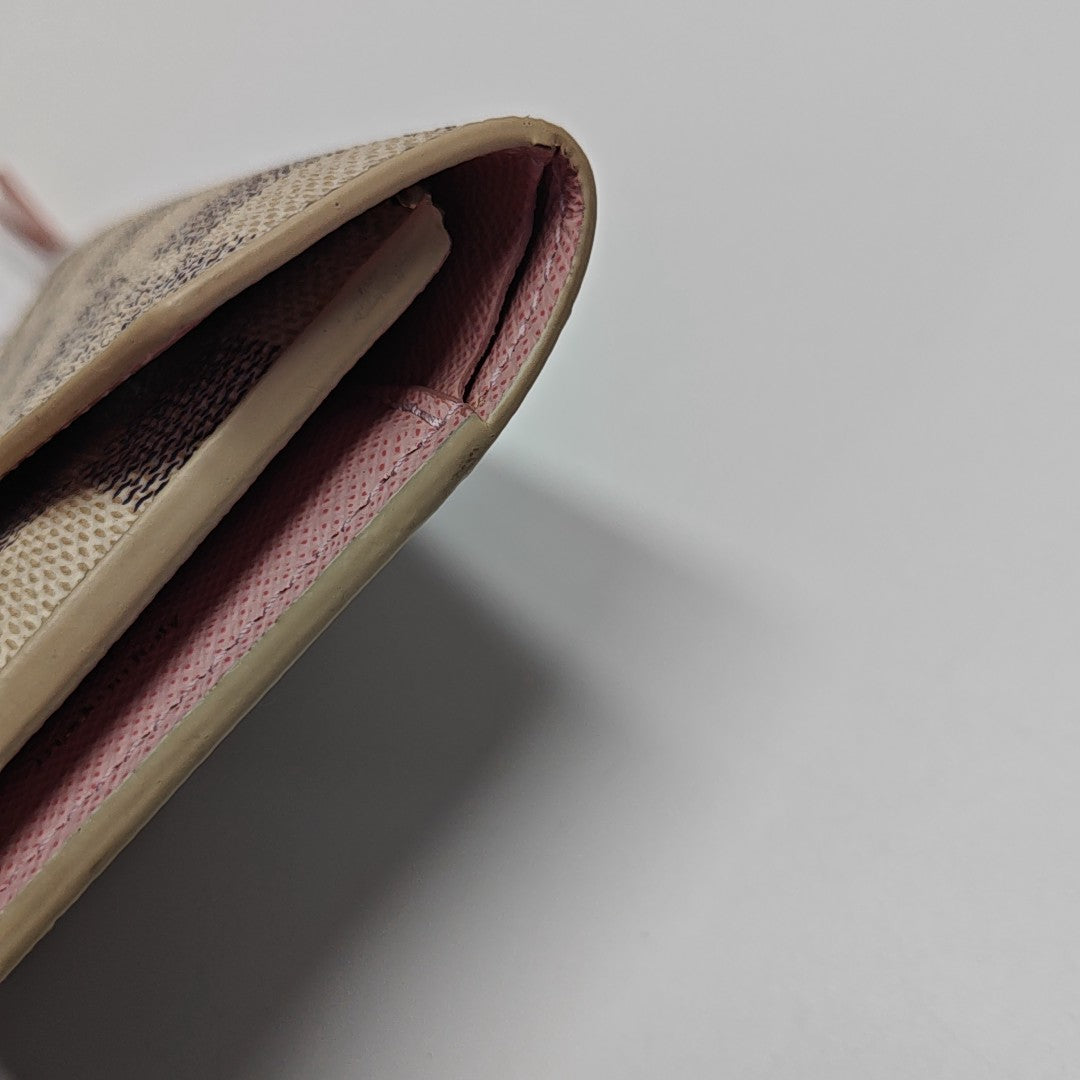 VICTORINE Damier Azur Coated Canvas White Wallet