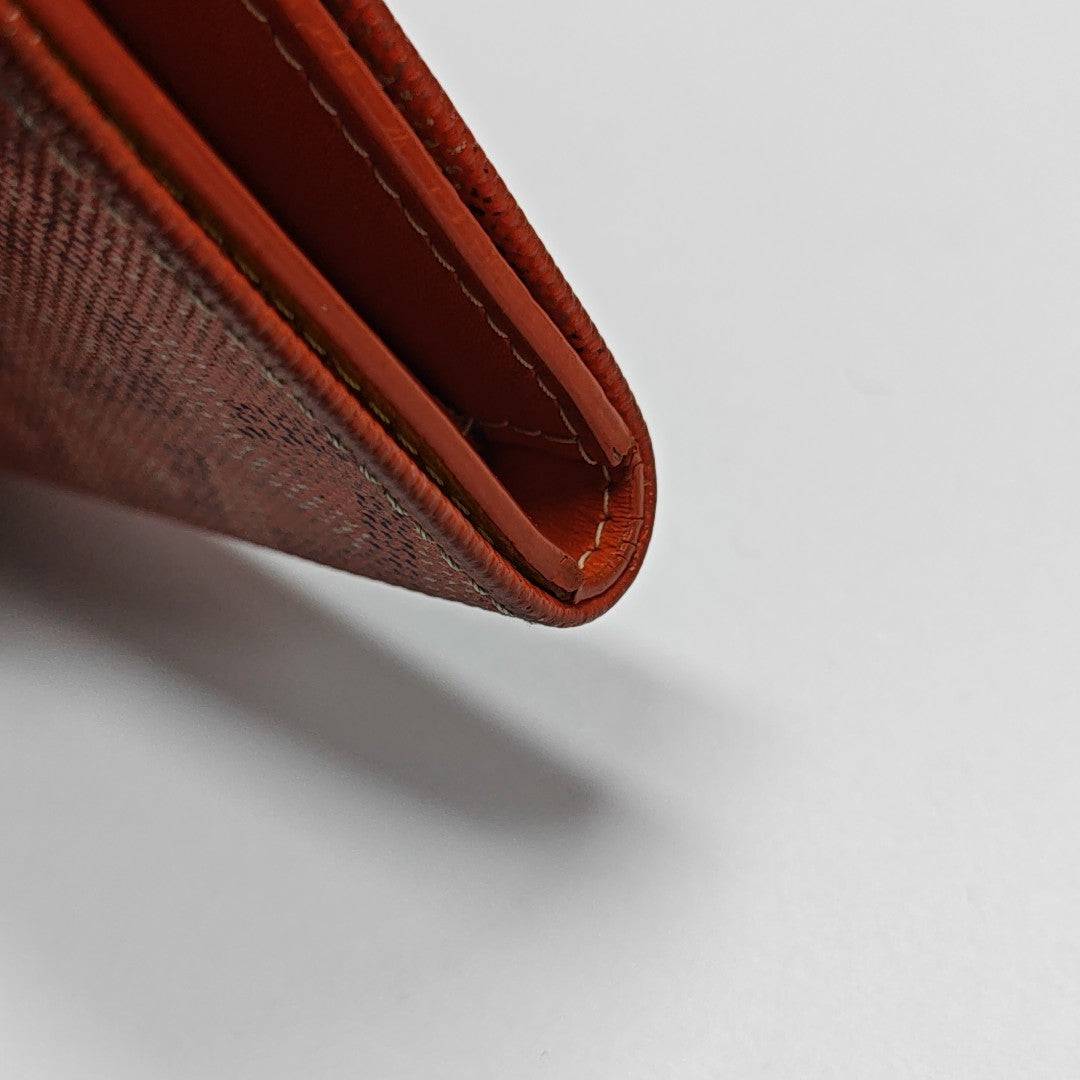 Saint-Marc PM Coated Canvas Orange Card Holder