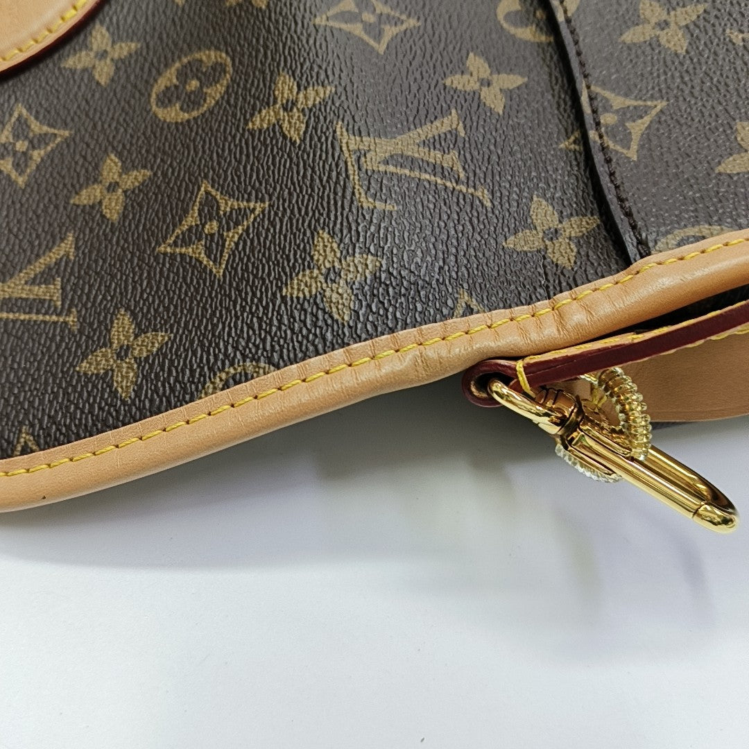 DIANE Monogram Coated Canvas Brown