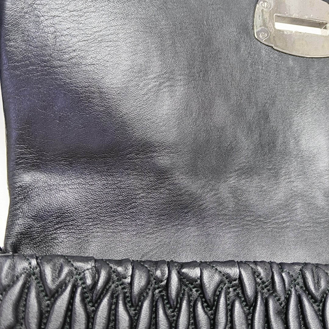 Crystal Quilted Lambskin Black