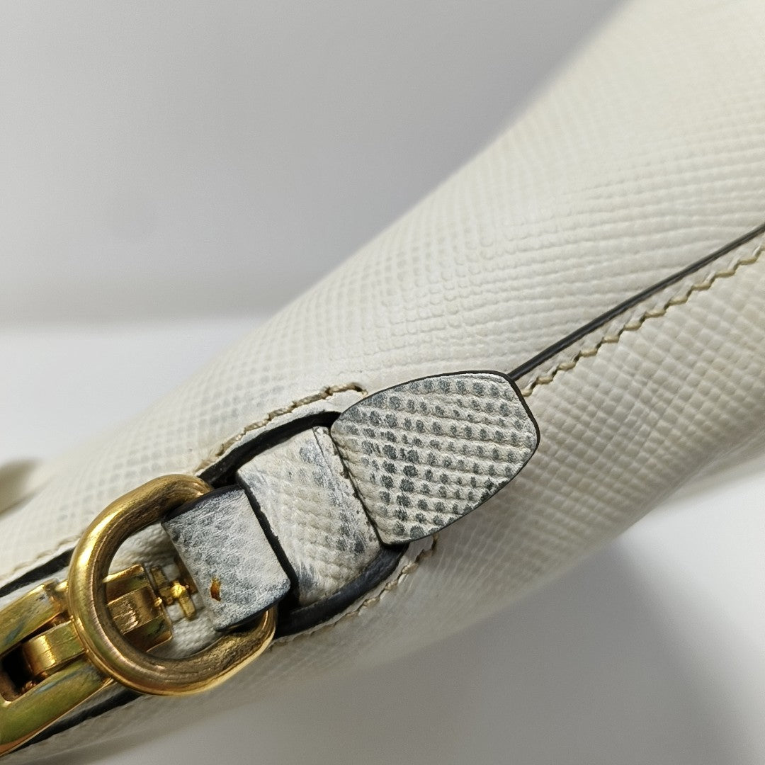 Promenade Saffiano Calfskin White