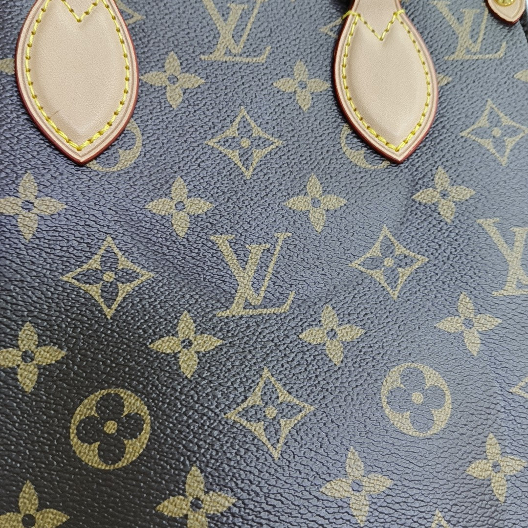 SAC PLAT BB Monogram Coated Canvas Brown