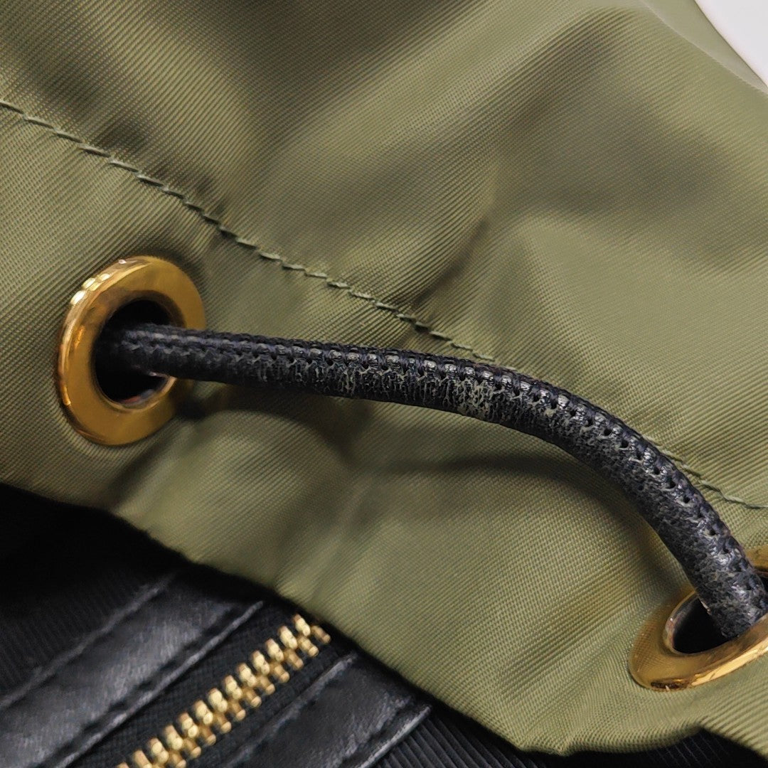 The Rucksack Medium Nylon Green