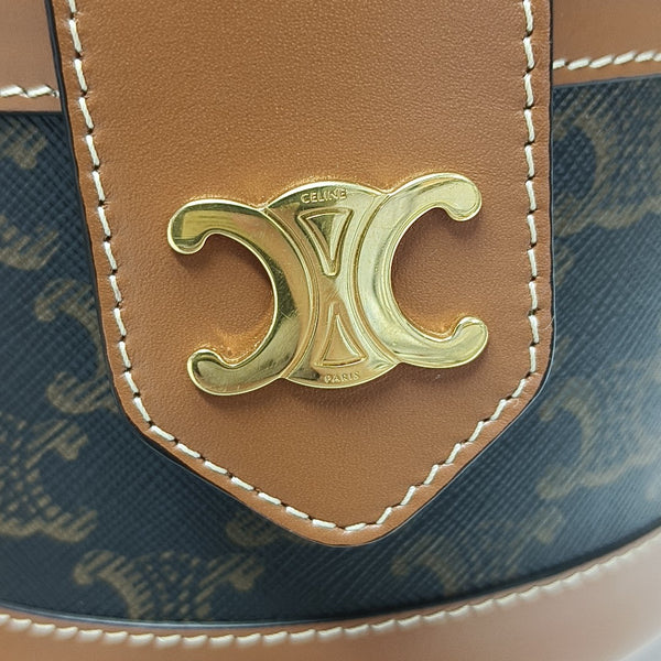 TRIOMPHE Medium Coated Canvas Brown