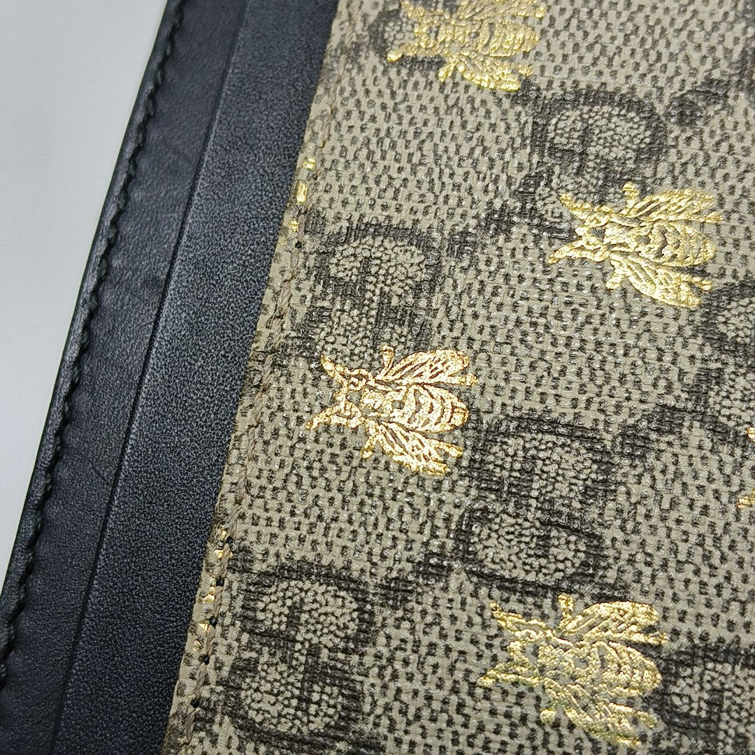 Monogram Coated Canvas Card Holder Beige