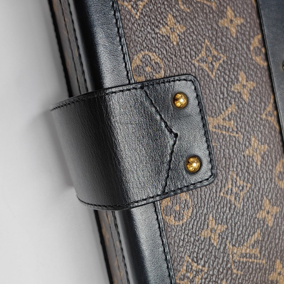 PETITE MALLE Monogram Coated Canvas Brown