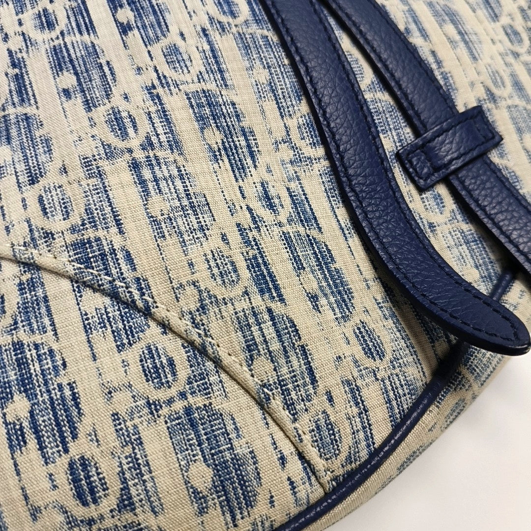 Saddle Medium Fabric Blue