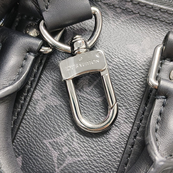 KEEPALL 25 Monogram Coated Canvas Black
