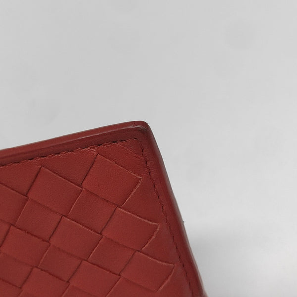 Calfskin Card Holder Red