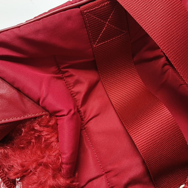 Fabric Backpack Red