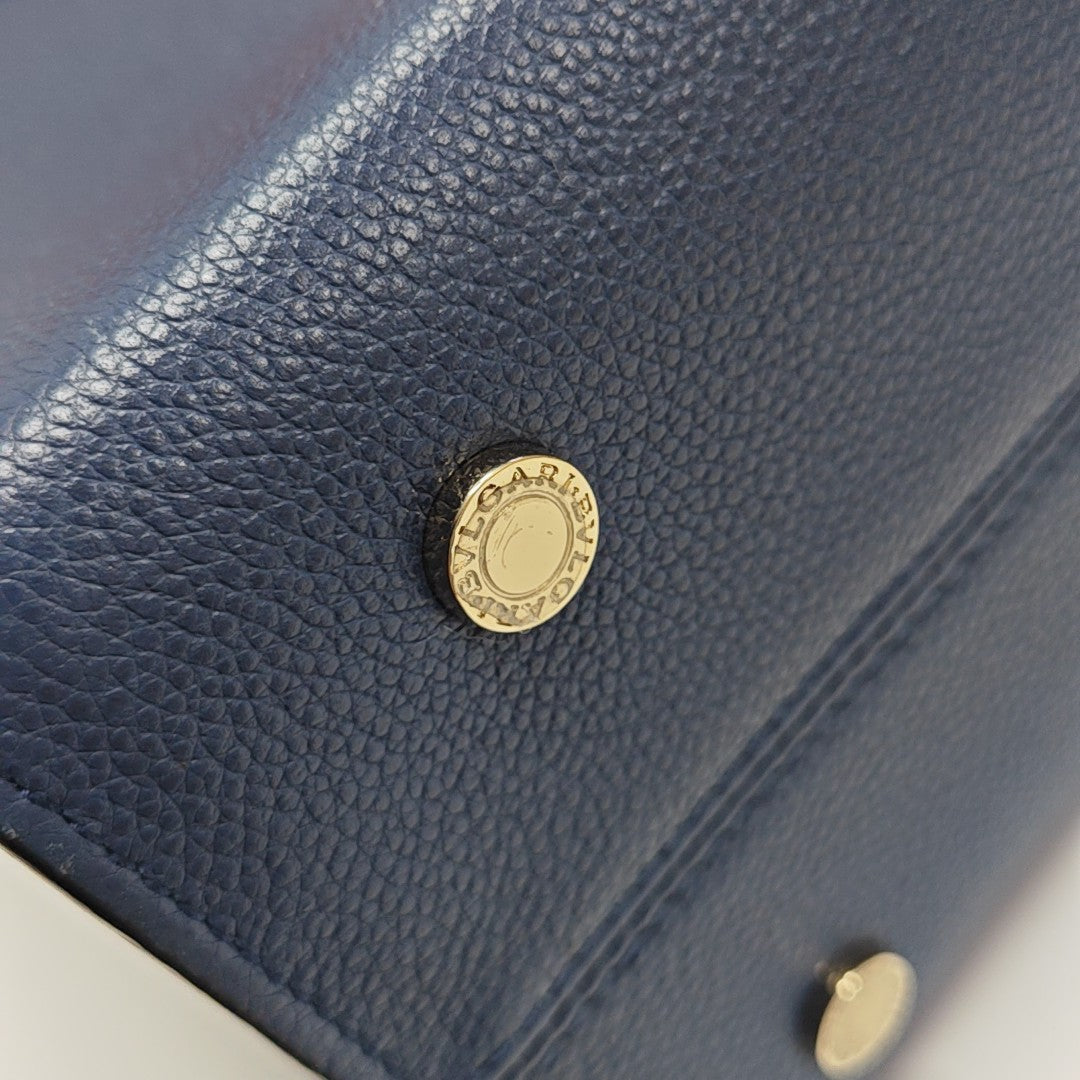 Calfskin Shoulder Bag Blue