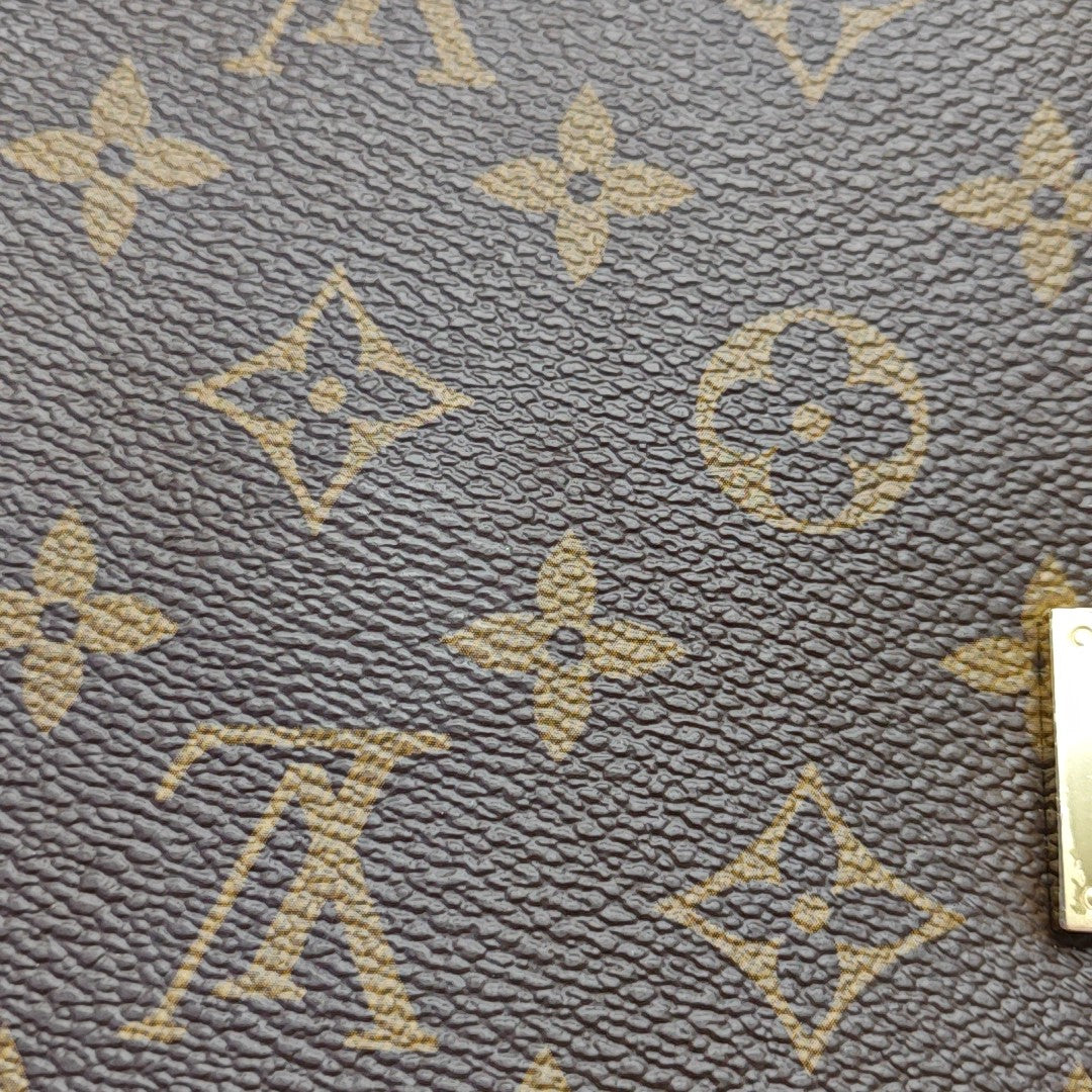 CLUNY Monogram Coated Canvas Brown