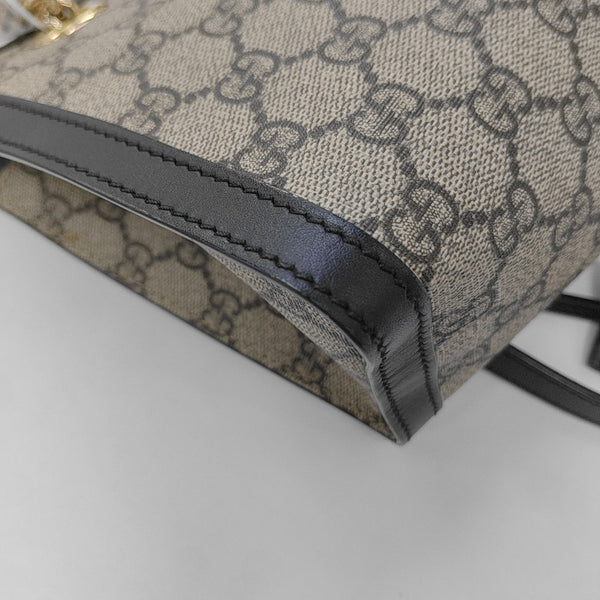 Padlock Small Monogram Coated Canvas Beige