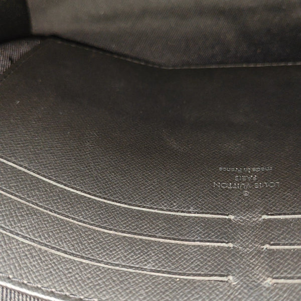 Pochette Voyag MM Monogram Coated Canvas Black