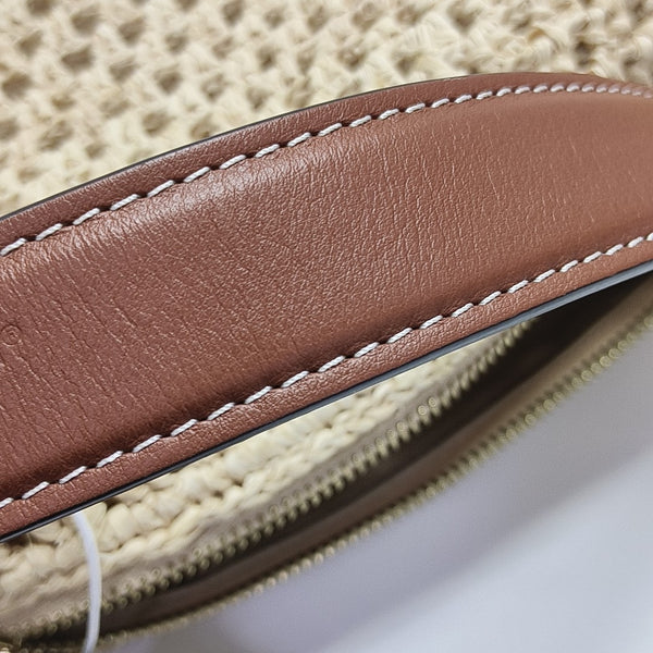 Straw Shoulder Bag MM Beige