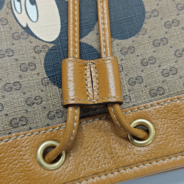 Disney X Gucci Monogram Coated Canvas Brown