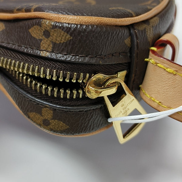 CROISSANT Monogram Coated Canvas Brown