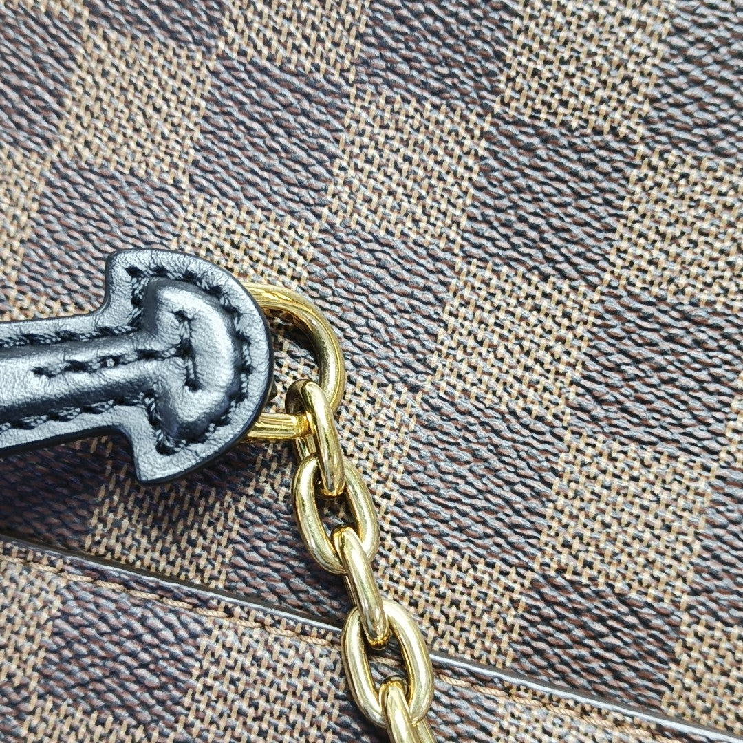 VAVIN PM Damier Ebene Coated Canvas Brown
