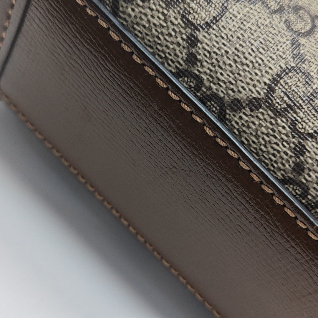 Retro Mini Monogram Coated Canvas Beige