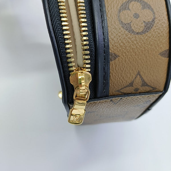 BOITE CHAPEAU Mini Monogram Coated Canvas Brown