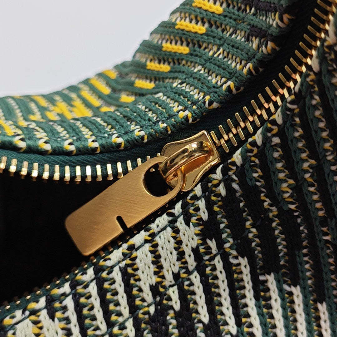 Fabric Top Handle Bag Green