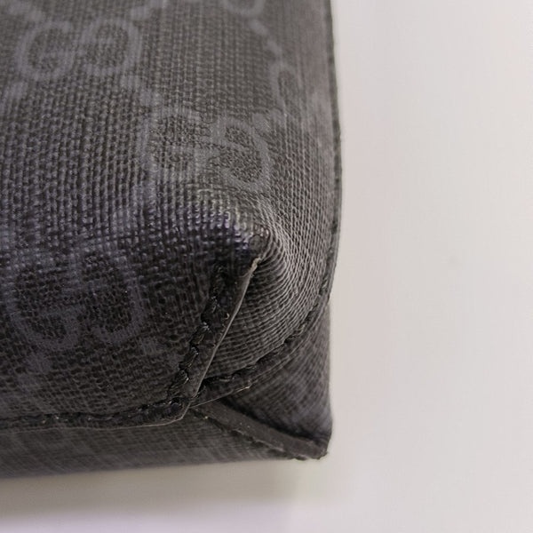 Monogram Coated Canvas Shoulder Bag Black