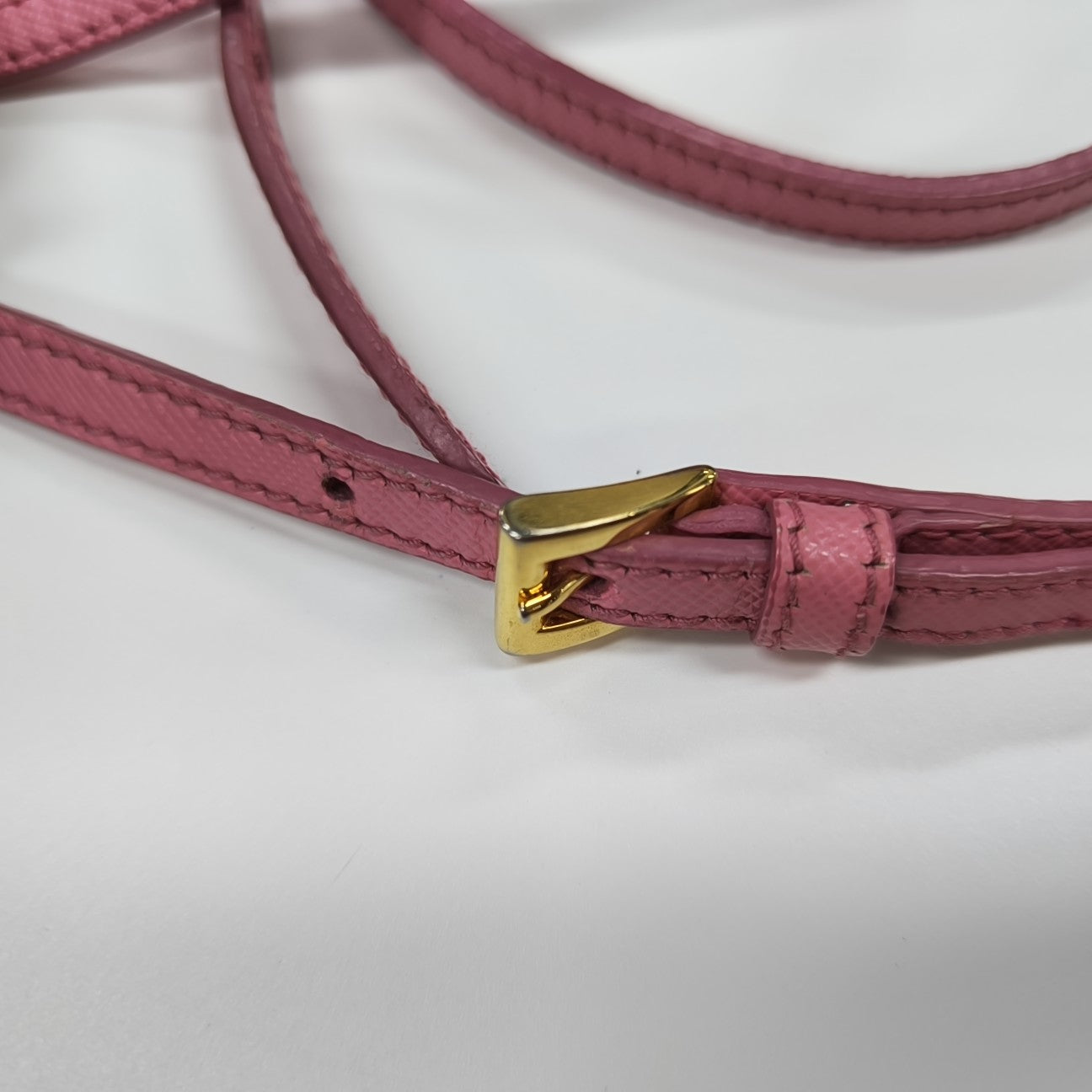 Saffiano Calfskin Shoulder Bag Pink