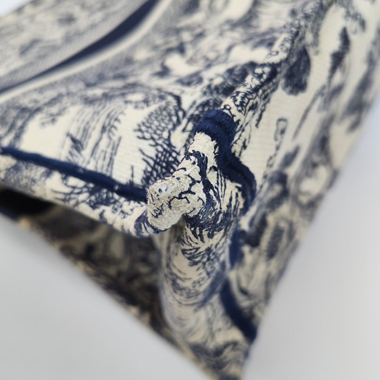 Book Tote Large Fabric Blue