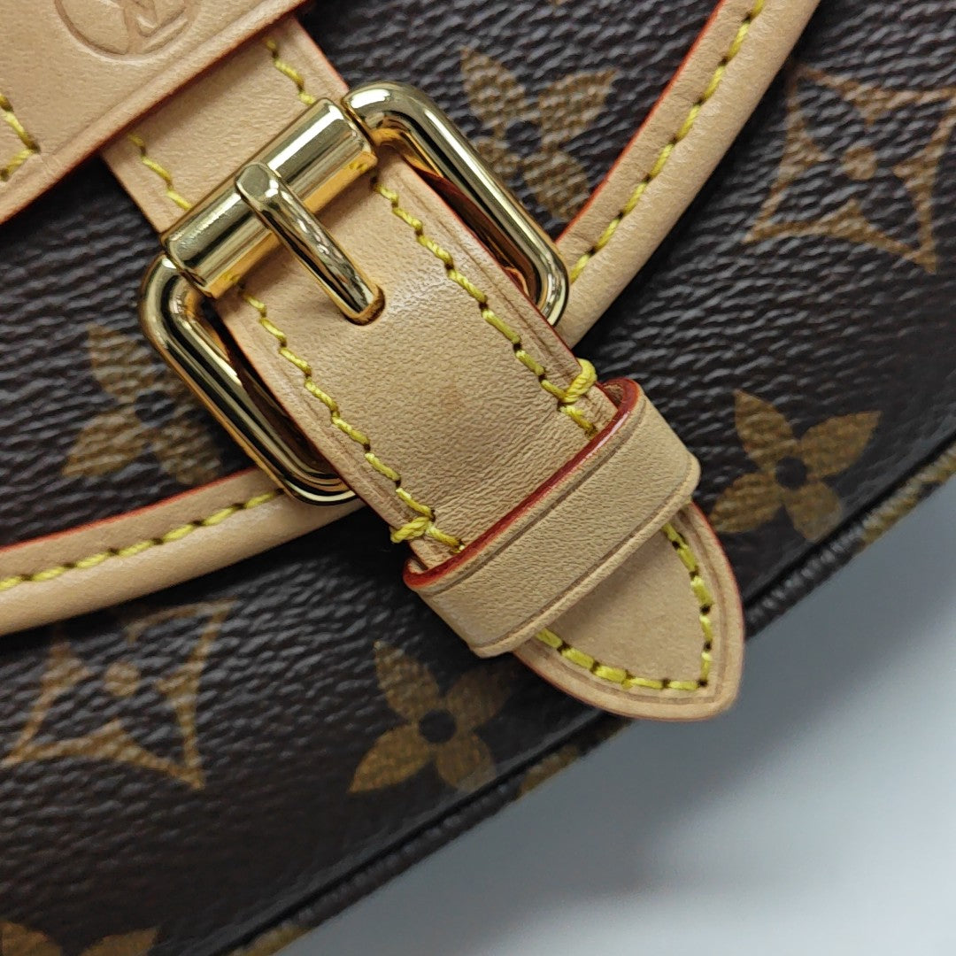 SAUMUR BB Monogram Coated Canvas Brown