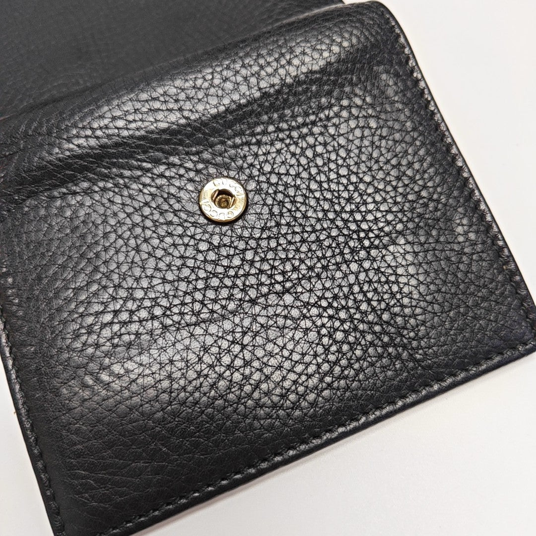 Soho Calfskin Black Wallet