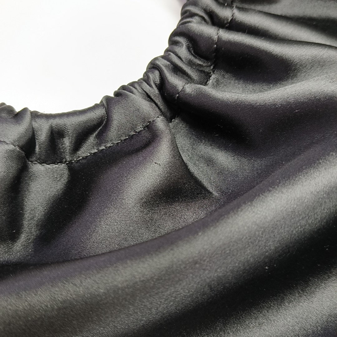 Fabric Top Handle Bag Small Black