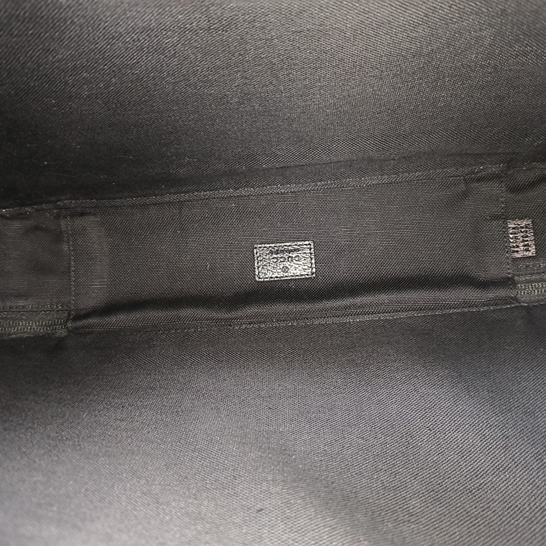 Monogram Coated Canvas Clutch Black