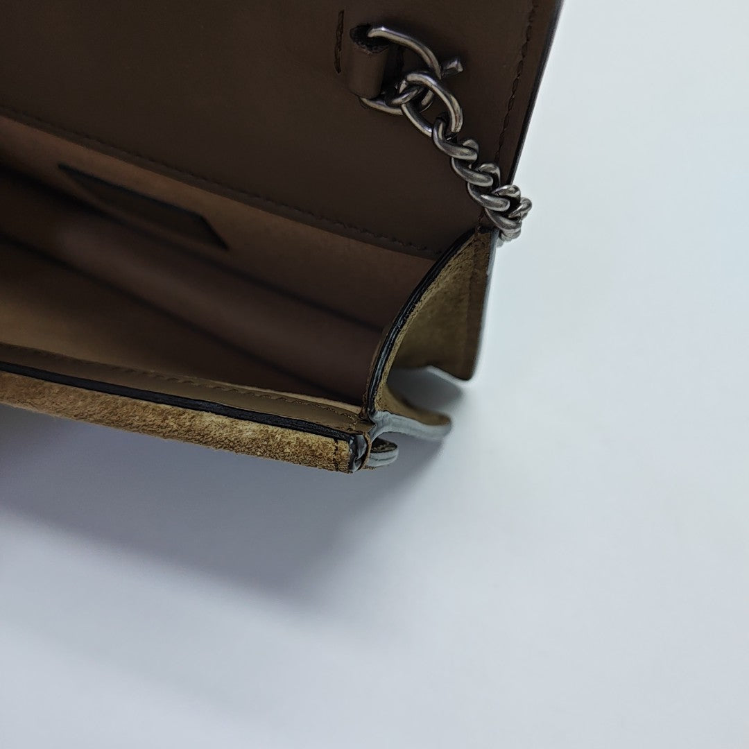 Dionysus Super Mini Monogram Coated Canvas Beige