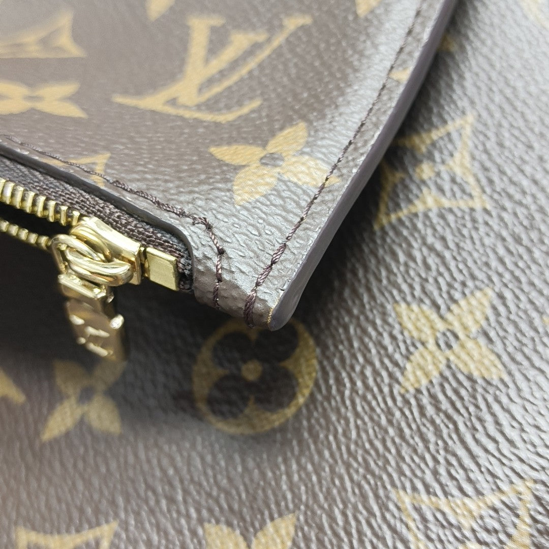 ALL IN GM Monogram Coated Canvas Brown