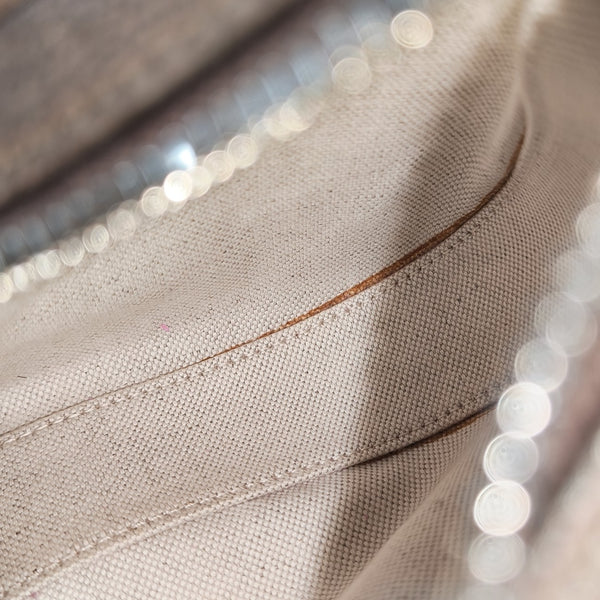 Monogram Coated Canvas Shoulder Bag Beige