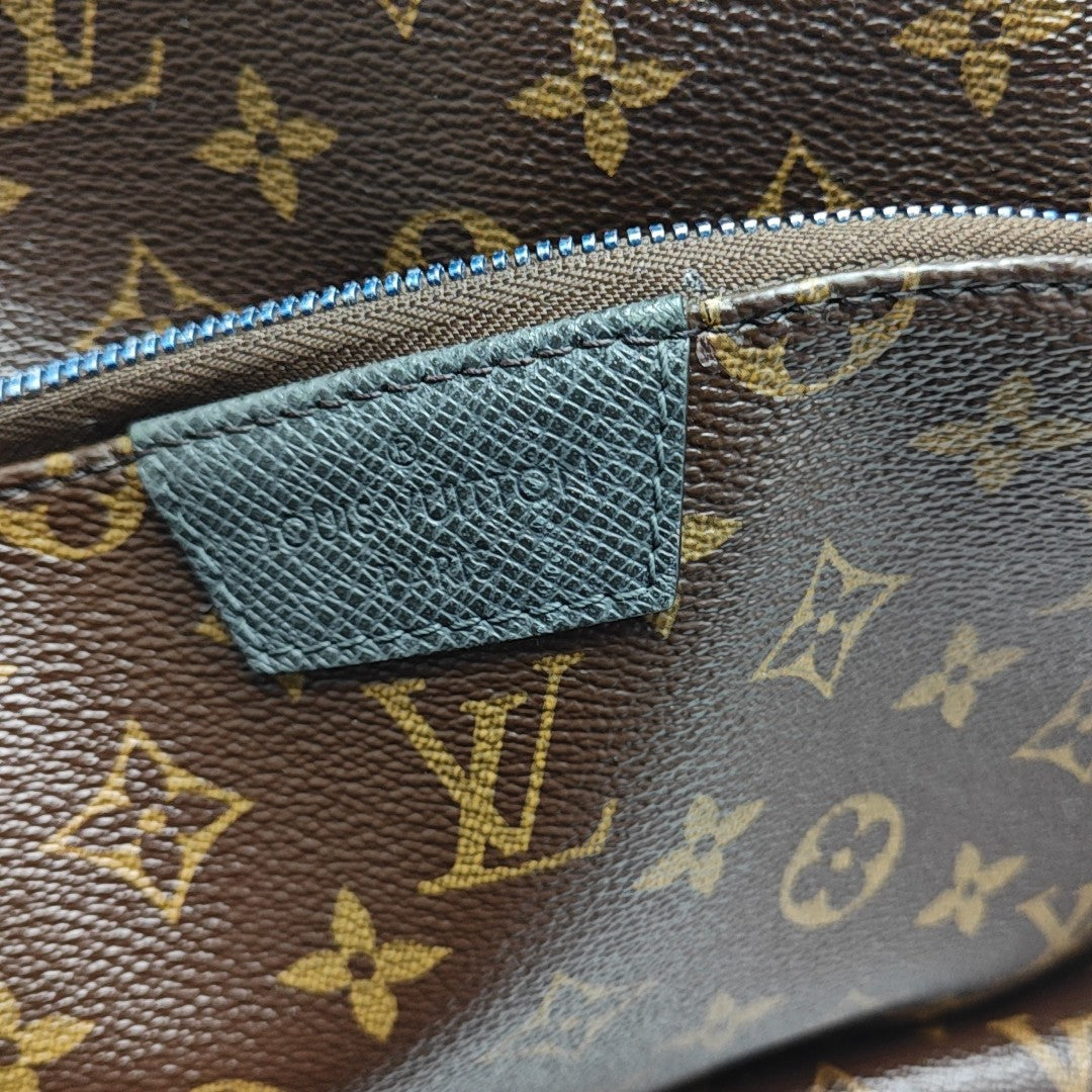 JOSH Monogram Coated Canvas Brown