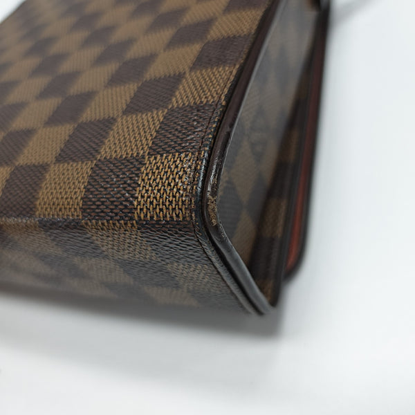 TRIBECA Damier Ebene Coated Canvas Brown