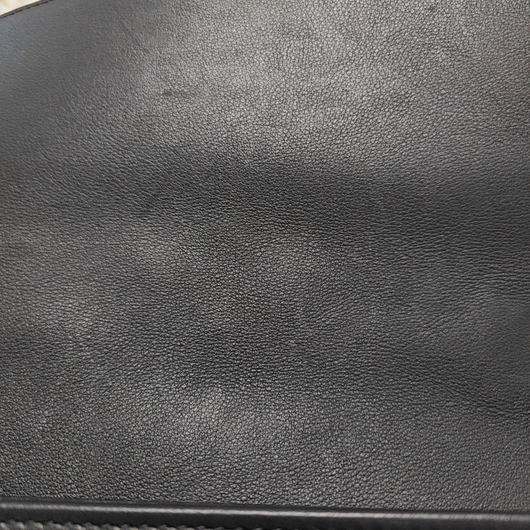 Quilted Calfskin Shoulder Bag Black