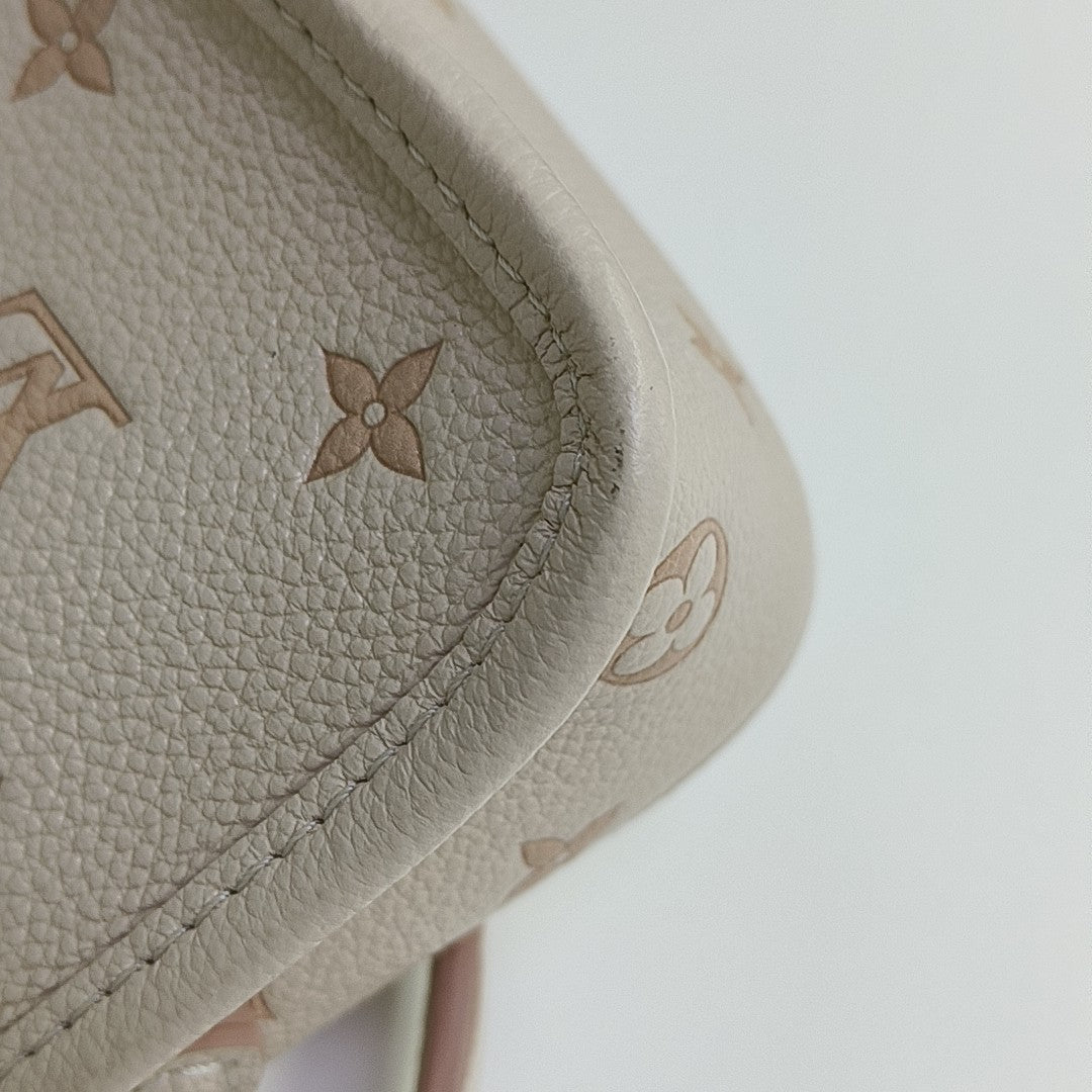 DIANE Nano Monogram Calfskin White