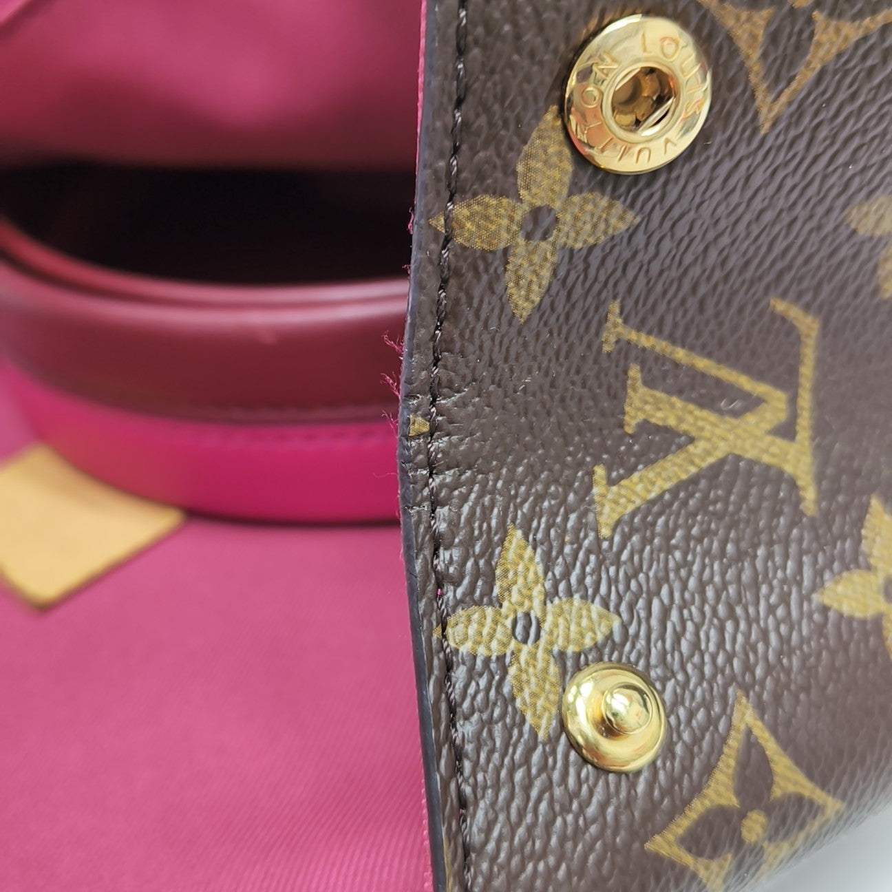 CLUNY PM Monogram Coated Canvas Brown